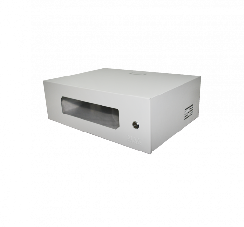 Mini Rack 3U x 350mm Economic Porta c/ Visor Acrílico Branco