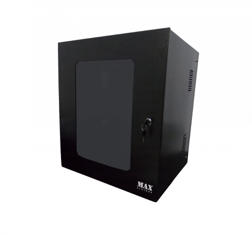 Mini Rack 12U x 400mm Economic Porta com Visor em Acrílico
