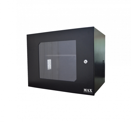 Mini Rack 8U x 350mm Economic Plus Com Bandeja Fixa - Acrílico 