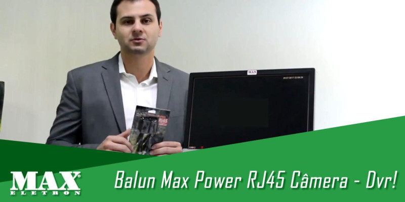 Confira sobre o Balun Max Power RJ45 Câmera - Dvr